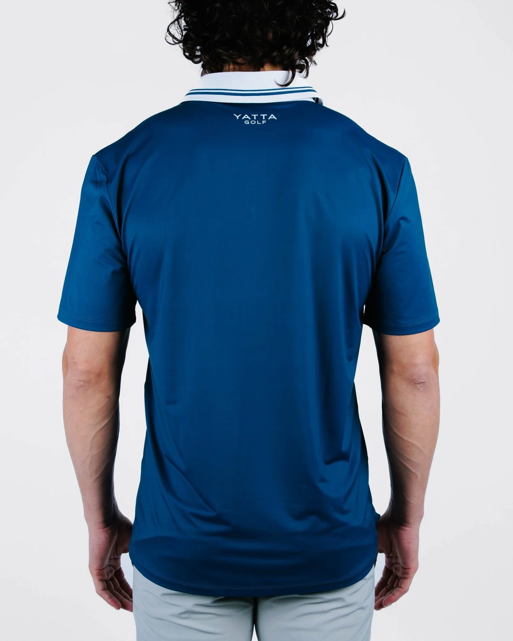 Belmont Blue Golf Polo - Image 4