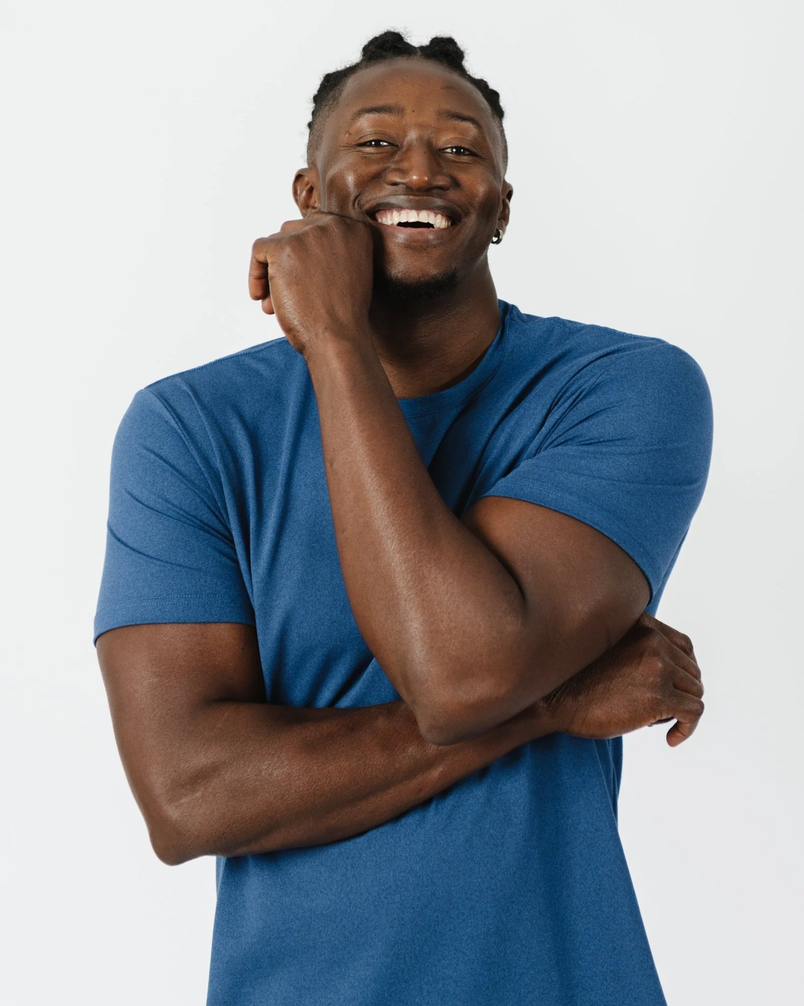 Blue Enjoy Life Performance T-Shirt - Image 4