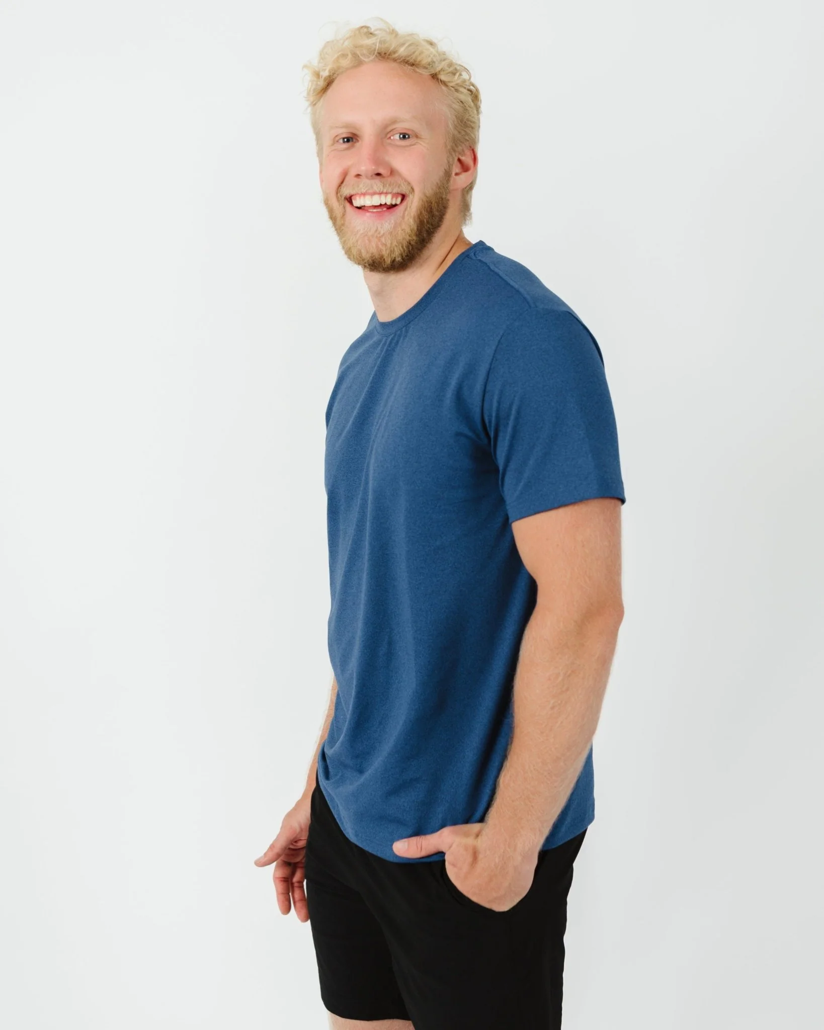 Blue Enjoy Life Performance T-Shirt - Image 5