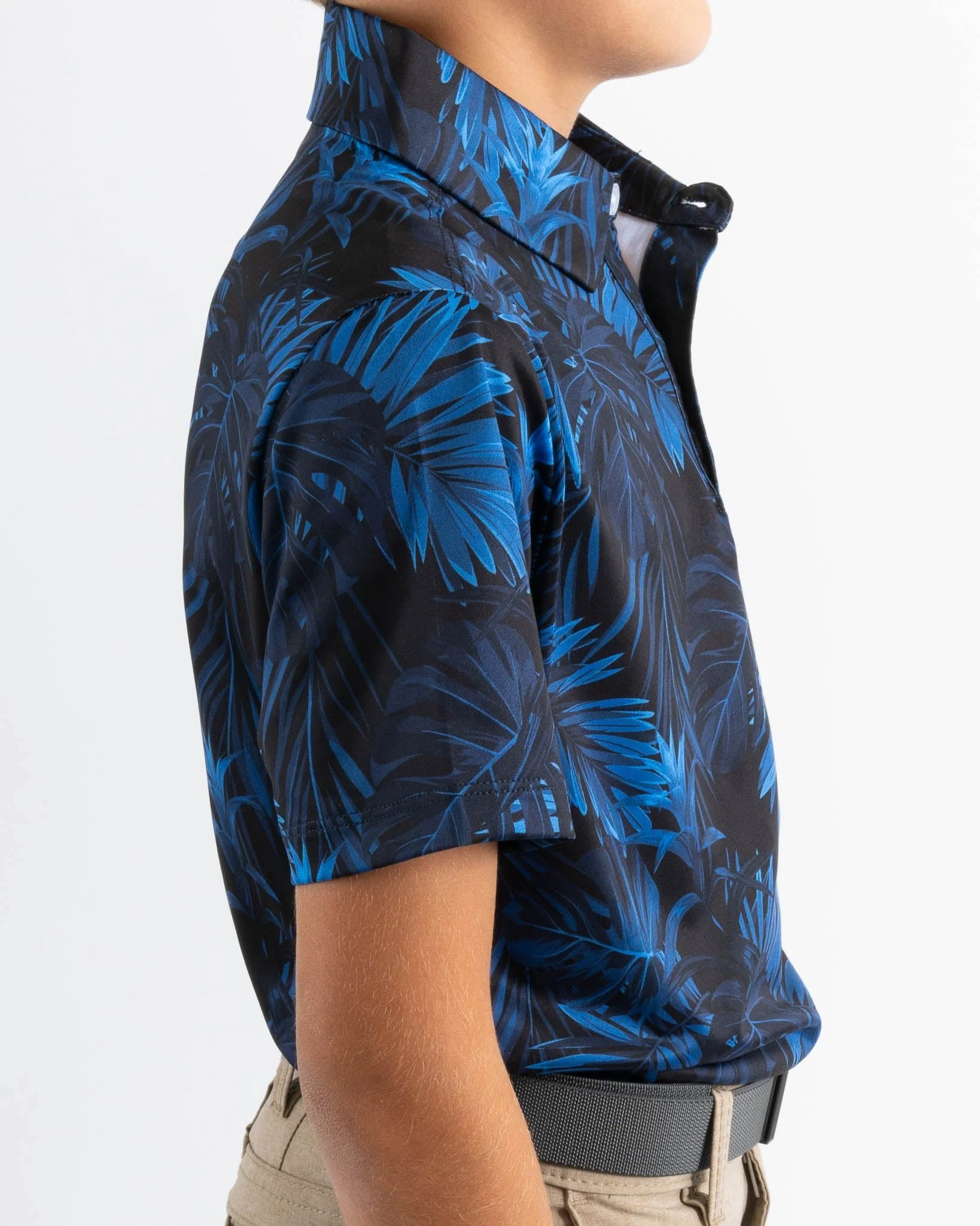 Midnight Blue Youth Golf Polo - Image 3