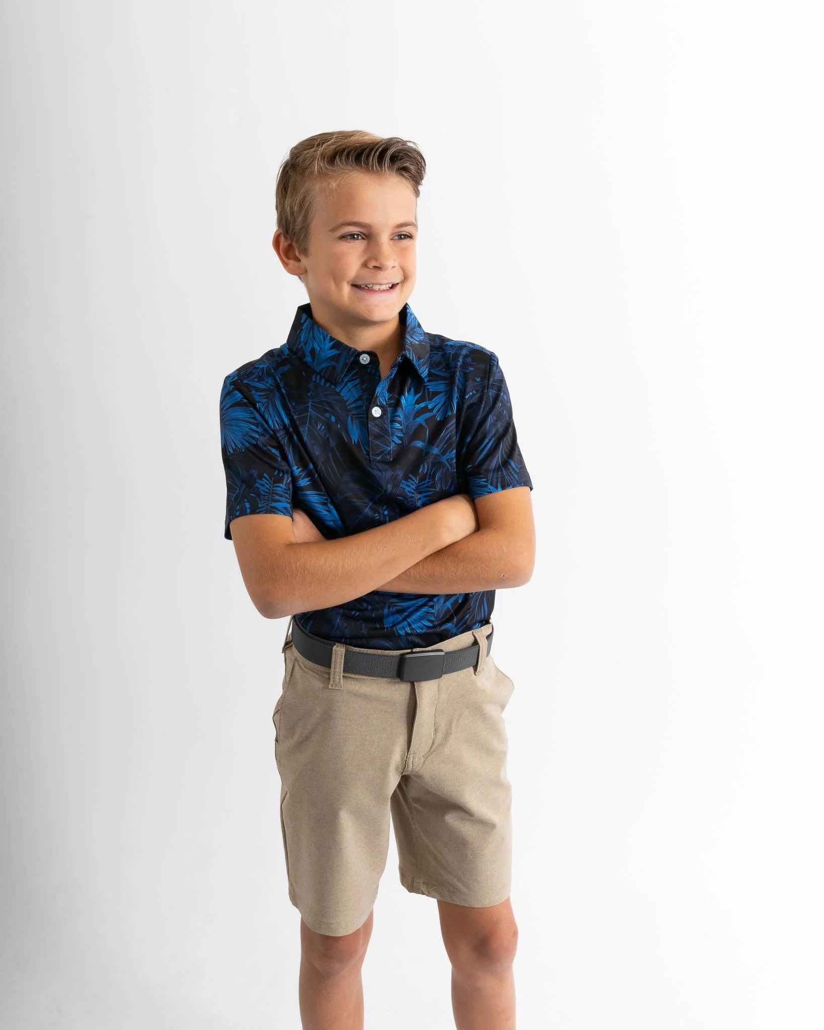Midnight Blue Youth Golf Polo - Image 5