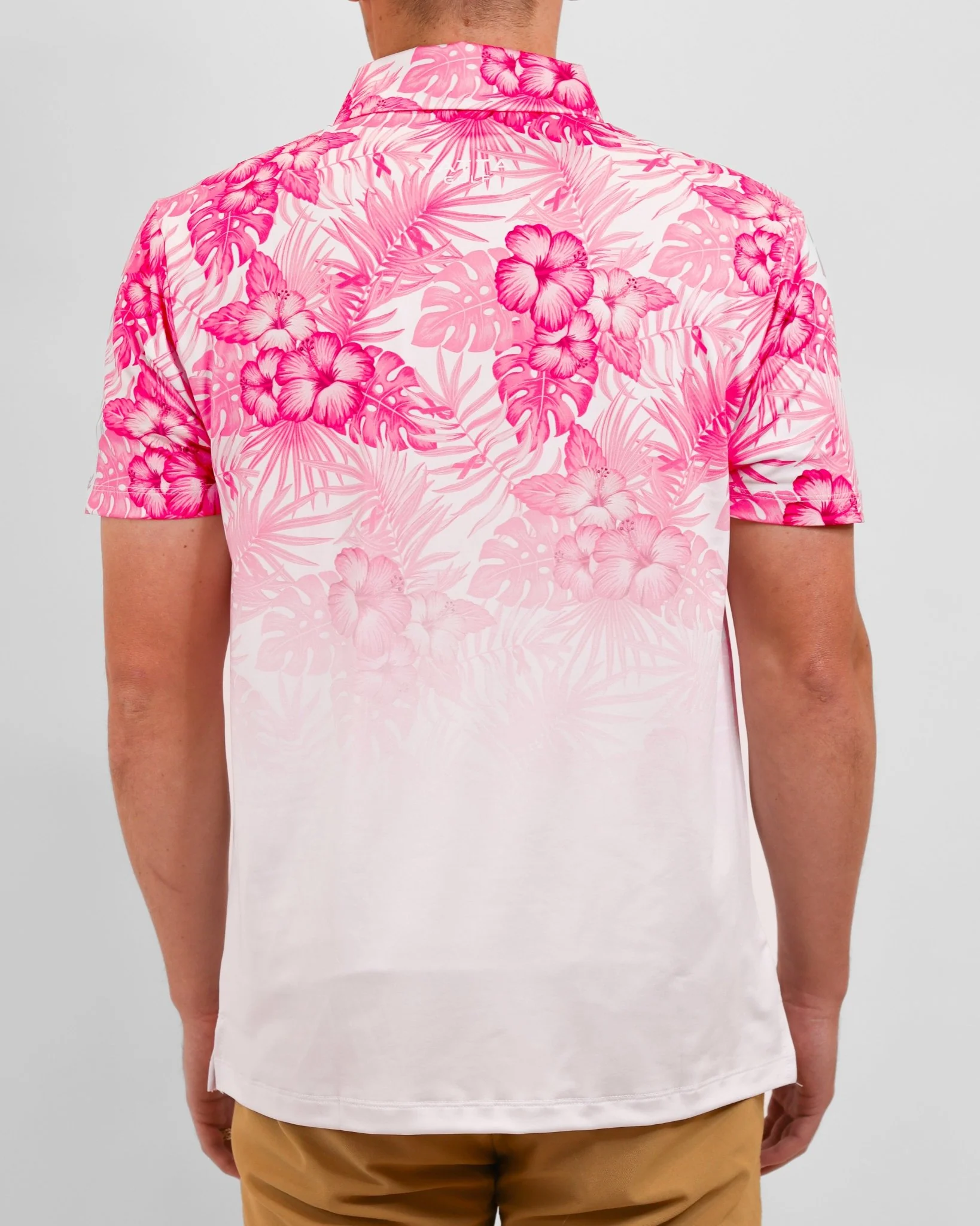 Hibiscus Fade Golf Polo. LIMITED EDITION. - Image 3