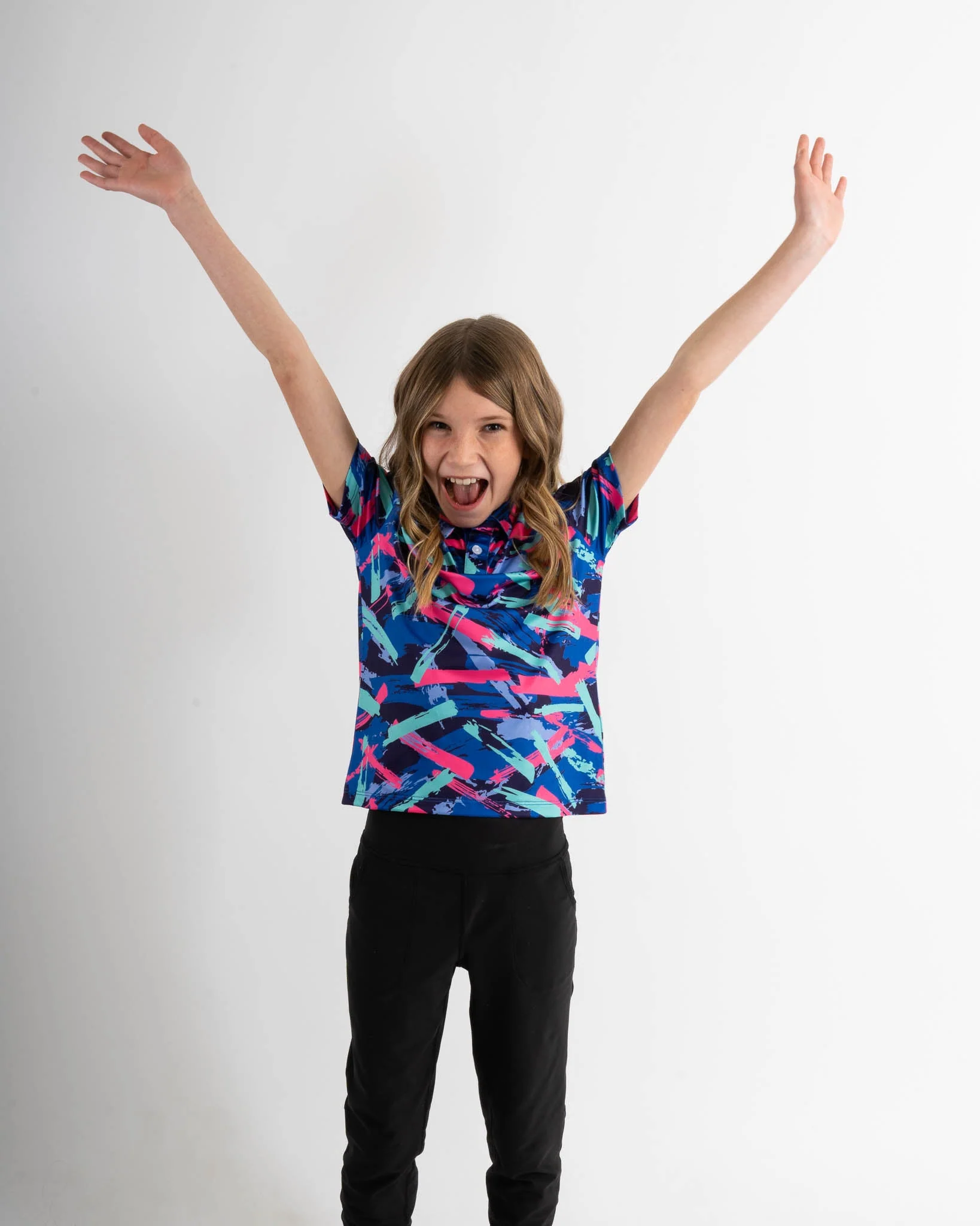 8-Track Youth Golf Polo - Image 6