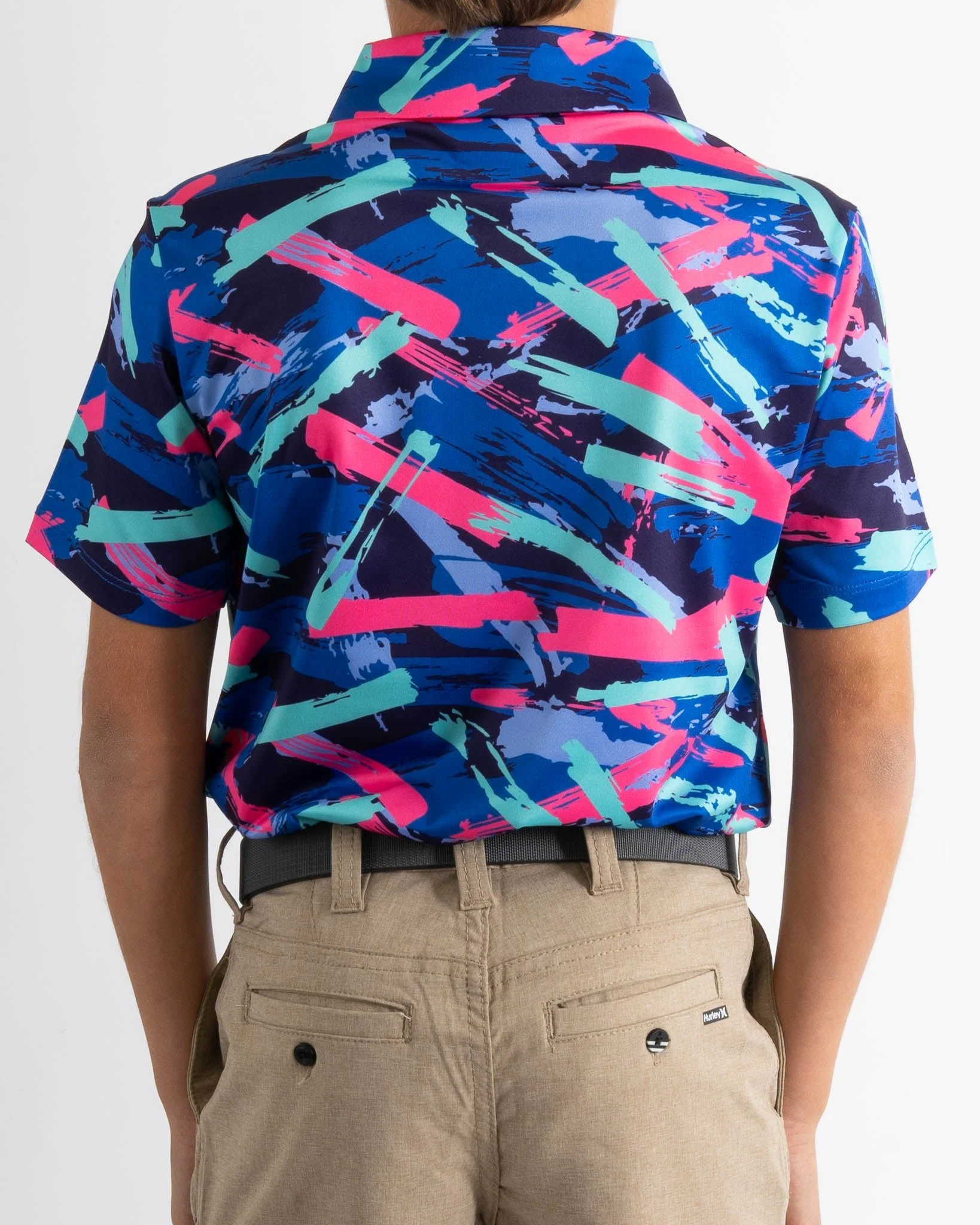 8-Track Youth Golf Polo - Image 7