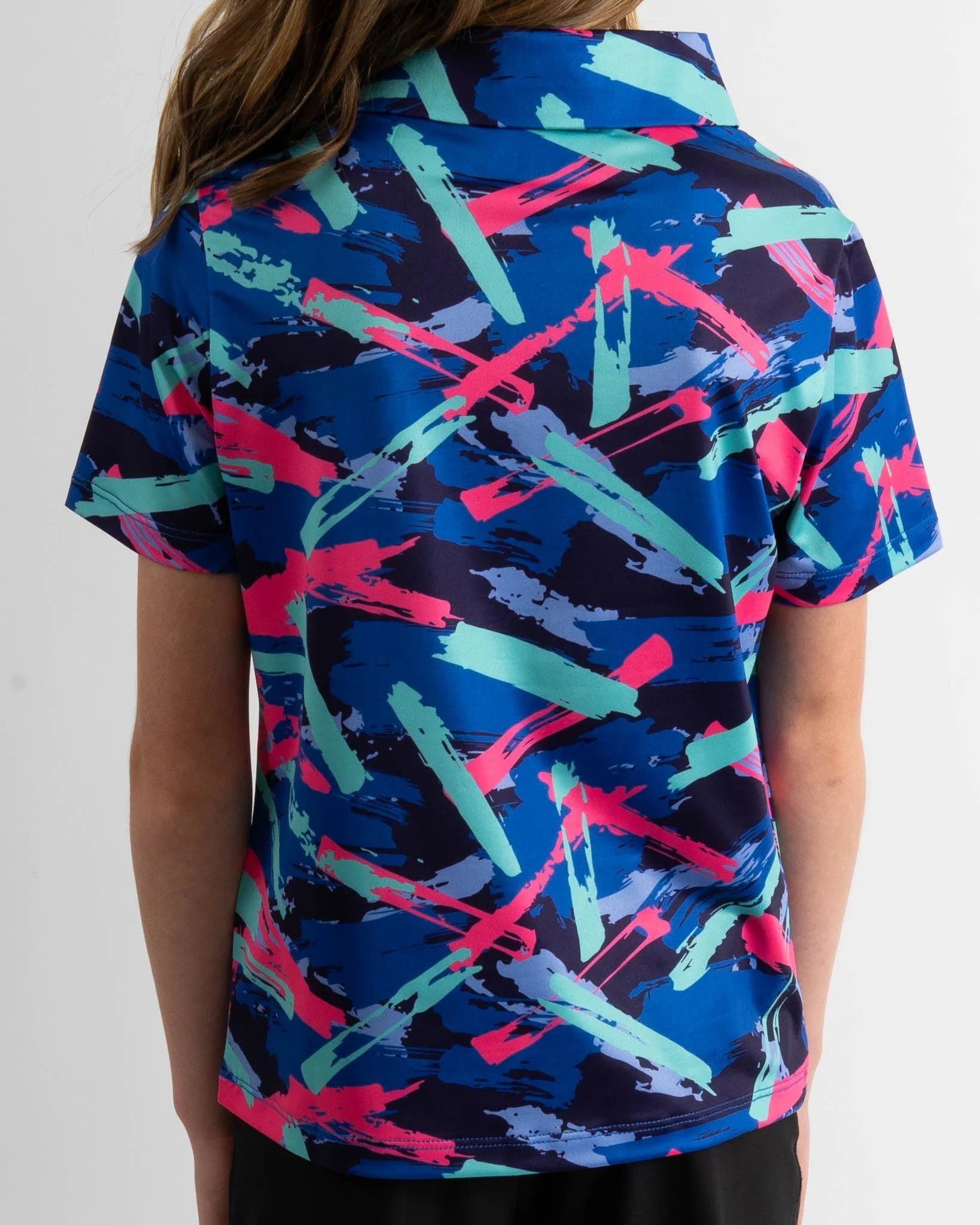 8-Track Youth Golf Polo - Image 8