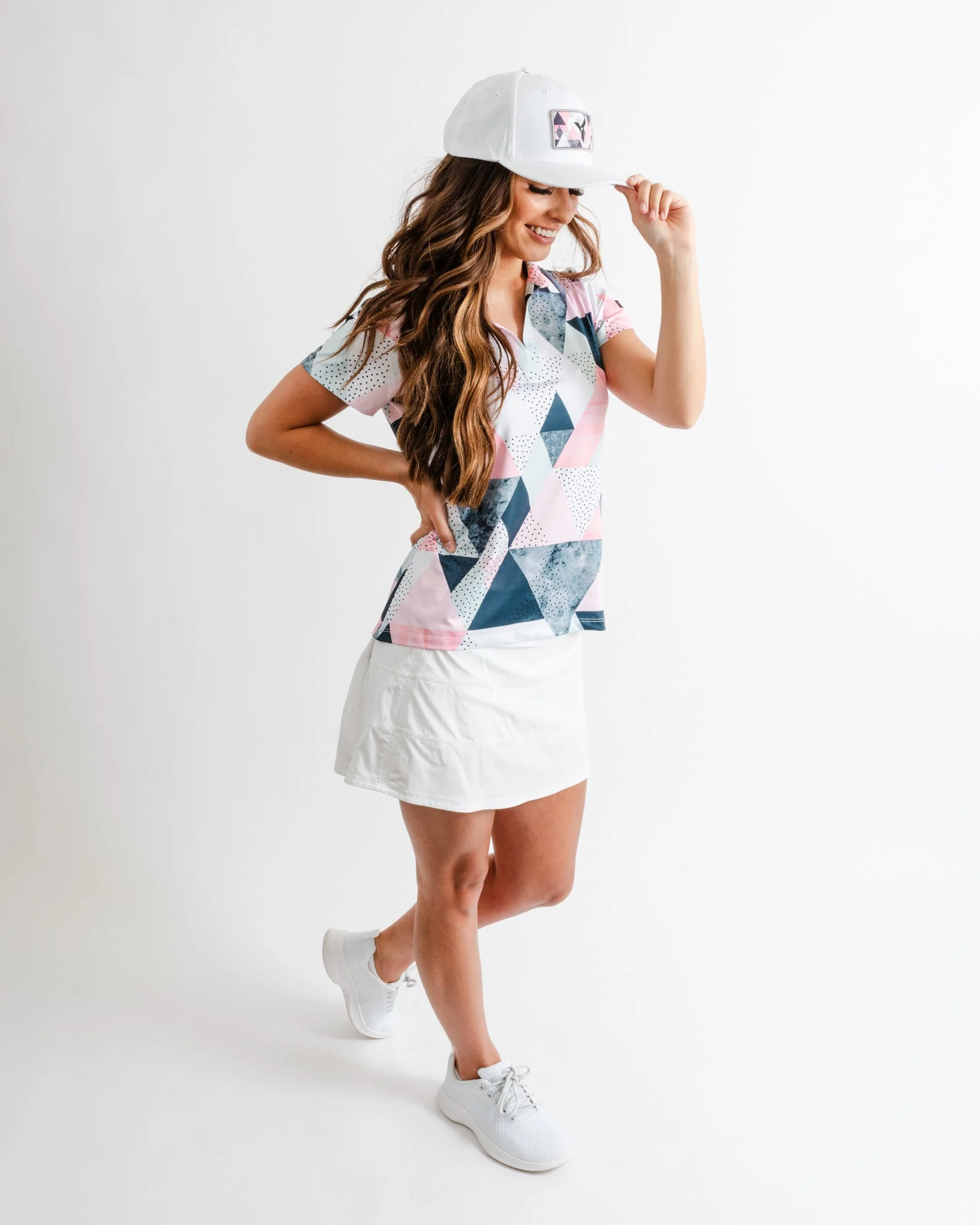 White Birdie Dropper Golf Hat - Image 3