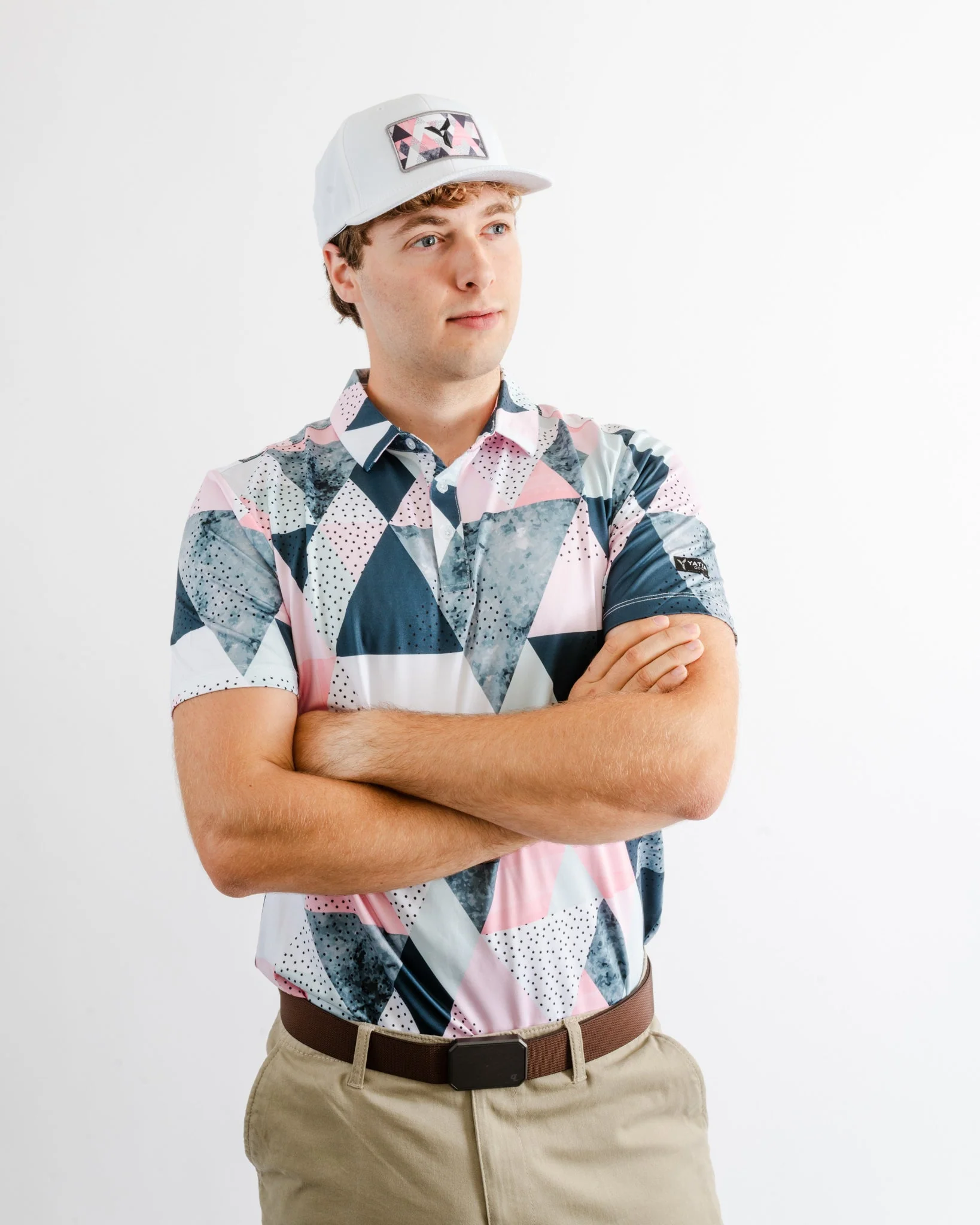 White Birdie Dropper Golf Hat - Image 4