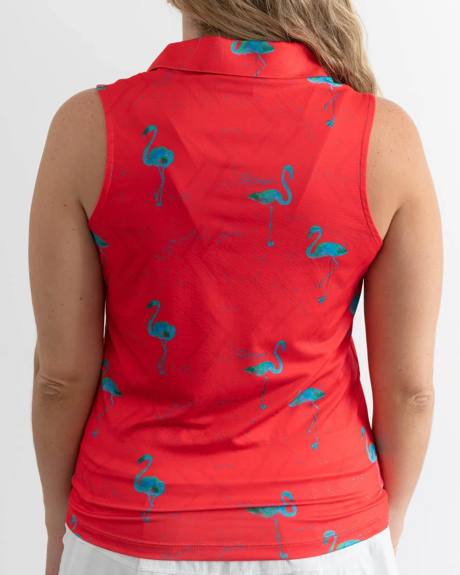 Just Beachy Women's Sleeveless Golf Polo - Image 5