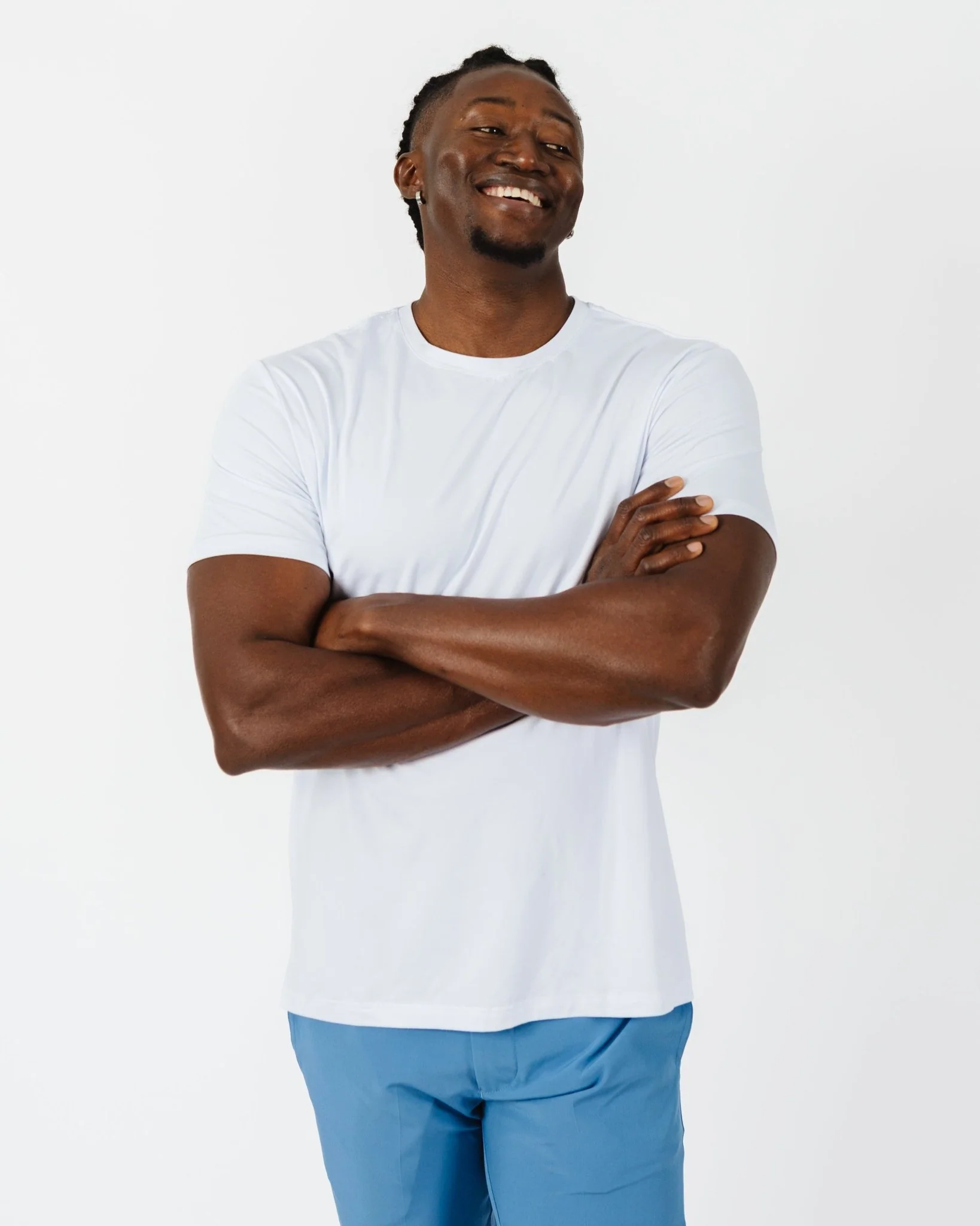 White Enjoy Life Performance T-Shirt - Image 4