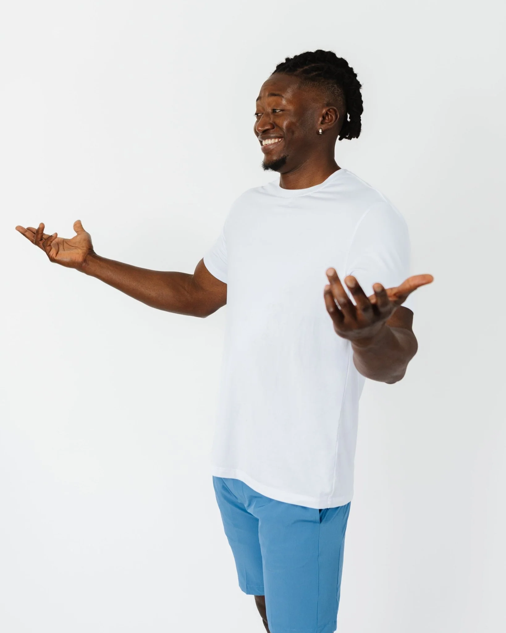 White Enjoy Life Performance T-Shirt - Image 5